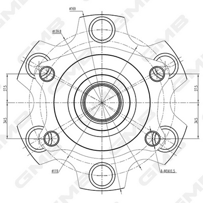 Ступица колеса GH35140 GMB #1