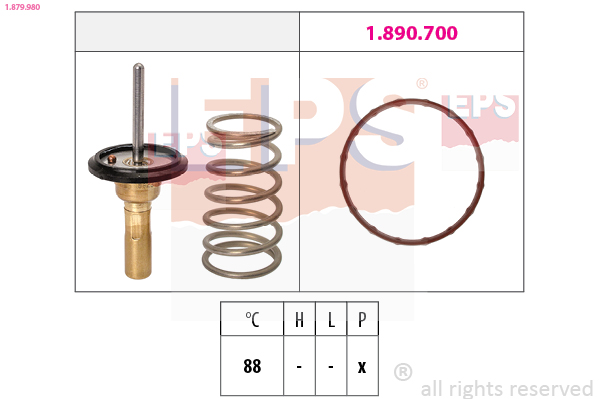 Термостат, охлаждающая жидкость   1.879.980   EPS