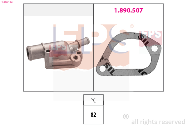 Термостат, охлаждающая жидкость   1.880.154   EPS