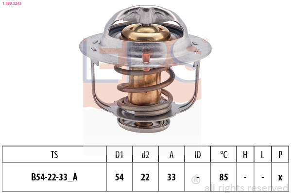 Термостат, охолоджувальна рідина   1.880.224S   EPS