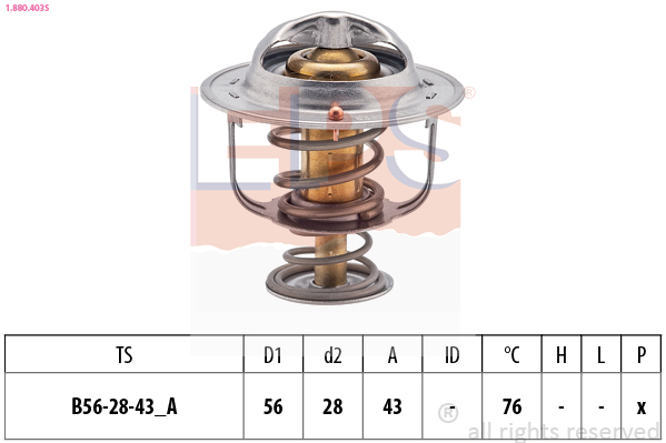 Термостат, охолоджувальна рідина   1.880.403S   EPS