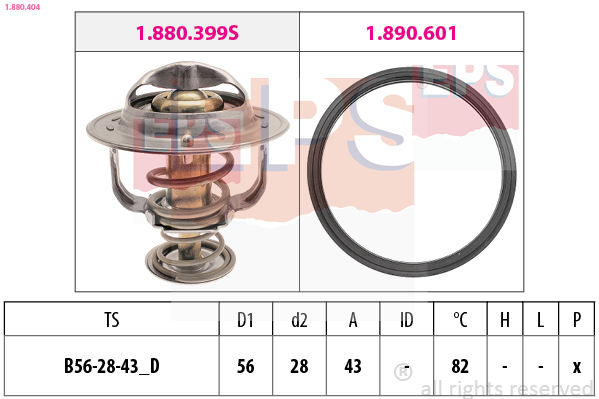 Термостат, охлаждающая жидкость   1.880.404   EPS