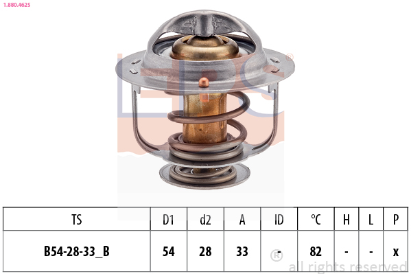 Термостат, охолоджувальна рідина   1.880.462S   EPS