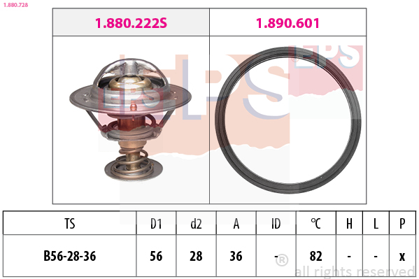 Термостат, охолоджувальна рідина   1.880.728   EPS
