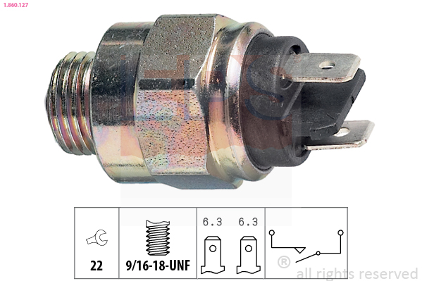 Выключатель, фара заднего хода   1.860.127   EPS
