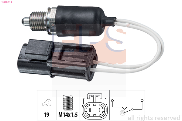 Перемикач, ліхтар заднього ходу   1.860.314   EPS