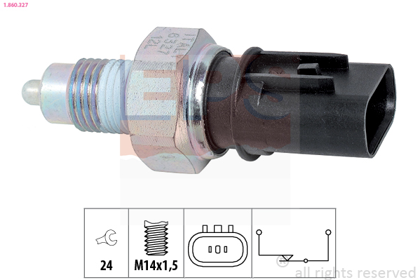 Перемикач, ліхтар заднього ходу   1.860.327   EPS