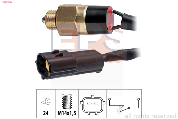 Перемикач, ліхтар заднього ходу   1.860.346   EPS