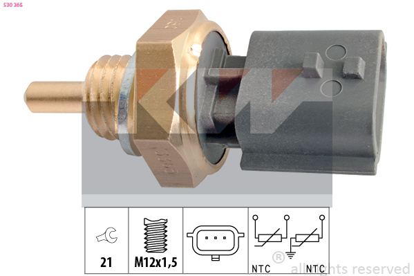 Датчик, температура охлаждающей жидкости   530 365   KW