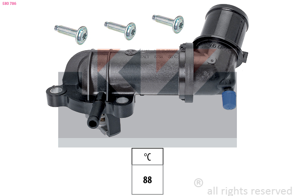 Термостат, охлаждающая жидкость   580 786   KW
