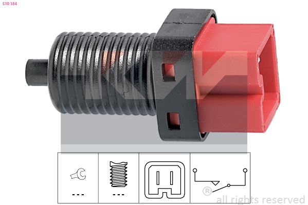 Выключатель фонаря сигнала торможения   510 184   KW