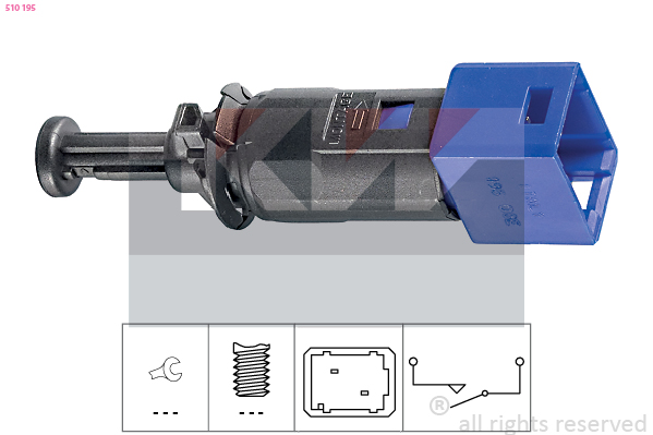 Выключатель фонаря сигнала торможения   510 195   KW
