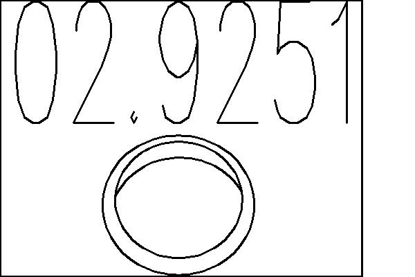 Прокладка, труба выхлопного газа   02.9251   MTS