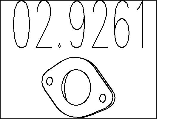 Ущільнення, вихлопна труба   02.9261   MTS