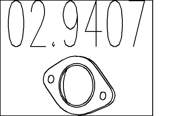 Прокладка, труба выхлопного газа   02.9407   MTS