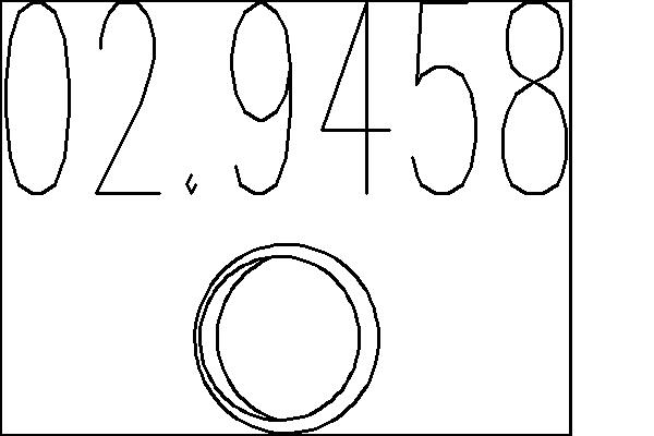 Прокладка, труба выхлопного газа   02.9458   MTS