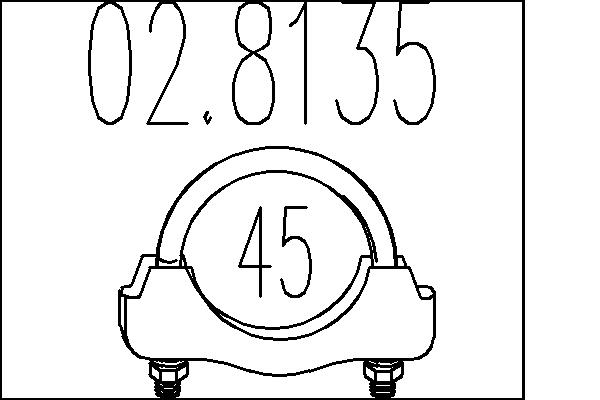 Соединительные элементы, система выпуска   02.8135   MTS