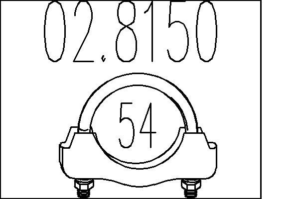 Соединительные элементы, система выпуска   02.8150   MTS