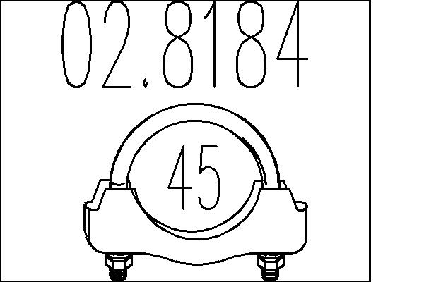 Соединительные элементы, система выпуска   02.8184   MTS