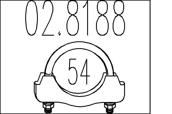 Соединительные элементы, система выпуска   02.8188   MTS