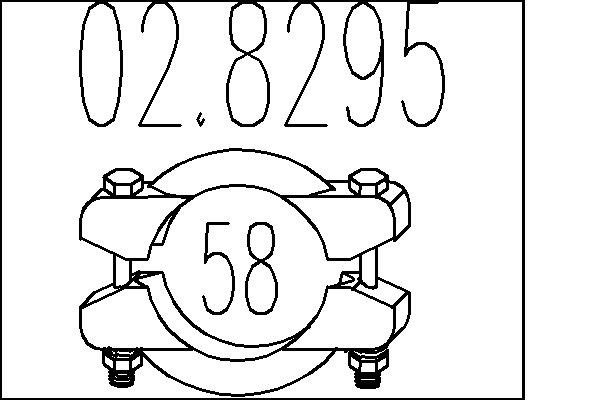 Соединительные элементы, система выпуска   02.8295   MTS
