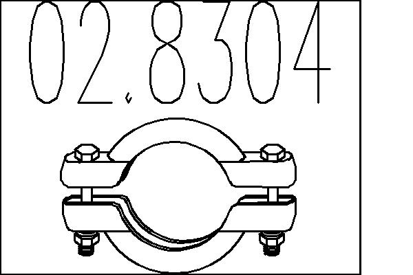 Соединительные элементы, система выпуска   02.8304   MTS