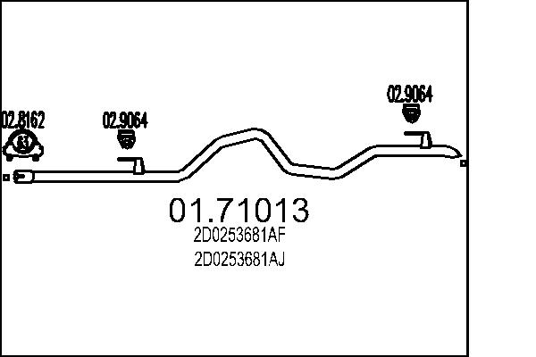 Вихлопна труба   01.71013   MTS