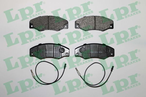 Комплект гальмівних накладок, дискове гальмо   05P276   LPR