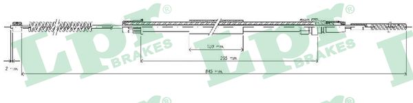 Тросовий привод, стоянкове гальмо   C0626B   LPR