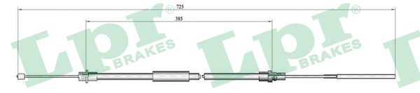 Тросовий привод, стоянкове гальмо   C0650B   LPR