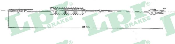 Тросовий привод, стоянкове гальмо   C0850B   LPR