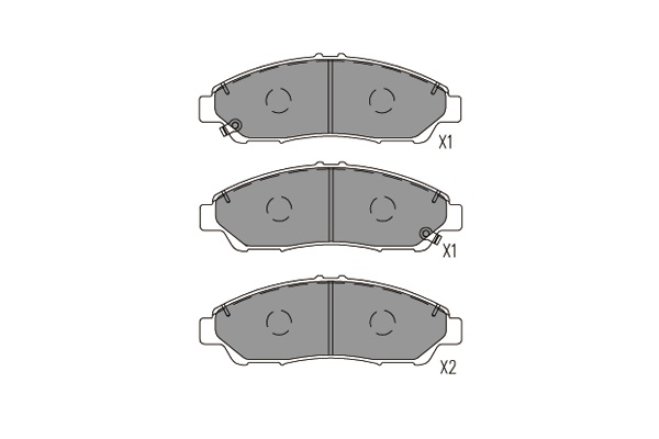 Комплект тормозных колодок, дисковый тормоз   KBP-2071   KAVO PARTS