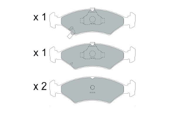 Комплект тормозных колодок, дисковый тормоз   KBP-4026   KAVO PARTS