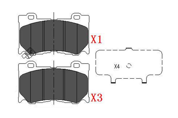 Комплект тормозных колодок, дисковый тормоз   KBP-6581   KAVO PARTS