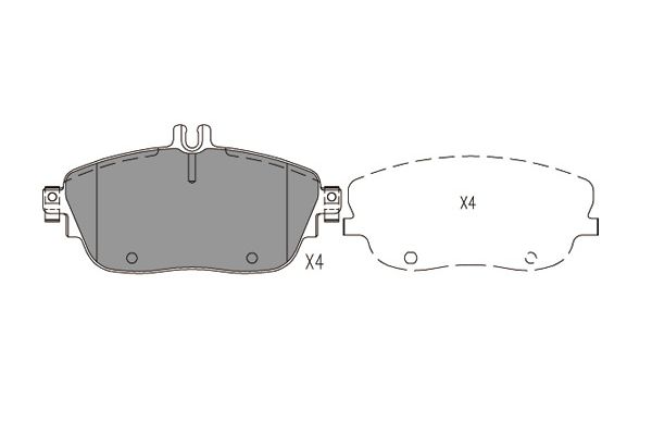 Комплект тормозных колодок, дисковый тормоз   KBP-6620   KAVO PARTS