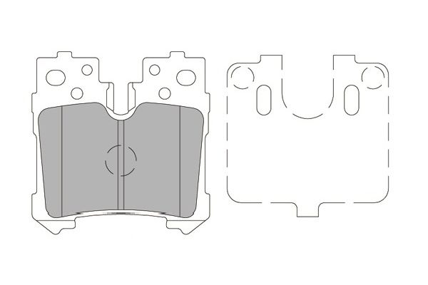 Комплект тормозных колодок, дисковый тормоз   KBP-9122   KAVO PARTS