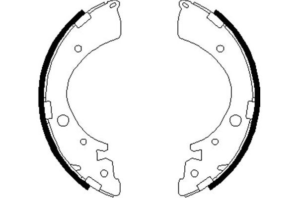 Комплект гальмівних колодок   KBS-2907   KAVO PARTS