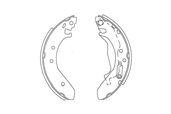 Комплект гальмівних колодок   KBS-2911   KAVO PARTS