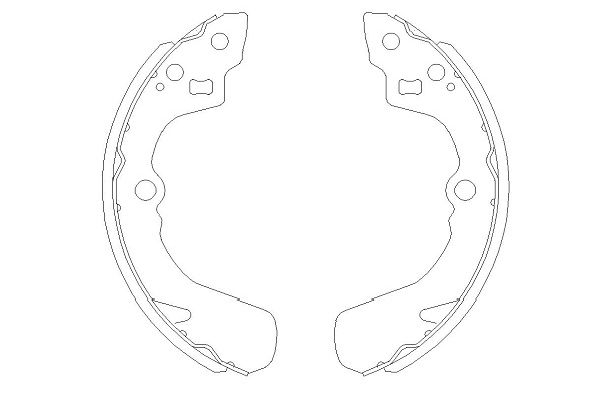 Комплект тормозных колодок   KBS-8905   KAVO PARTS