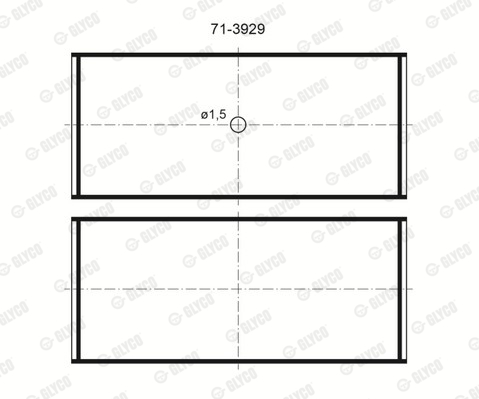 Шатунный подшипник   71-3929/4 STD   GLYCO