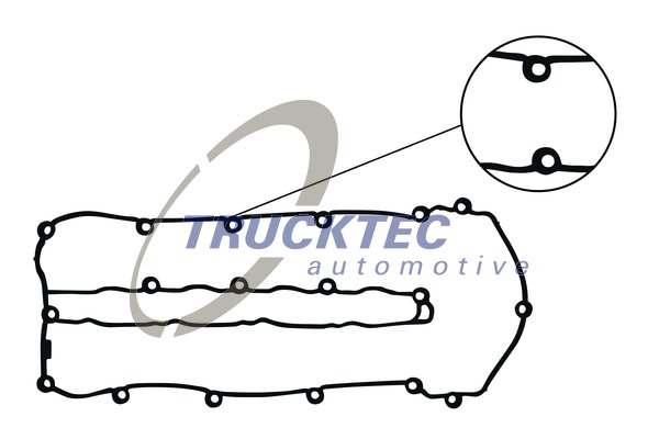 Ущільнення, кришка голівки циліндра   02.10.029   TRUCKTEC AUTOMOTIVE