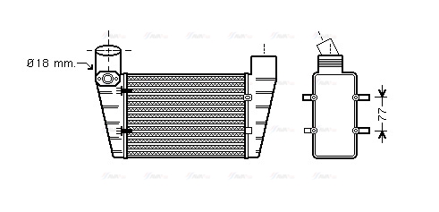 Охолоджувач наддувального повітря   AI4225   AVA QUALITY COOLING