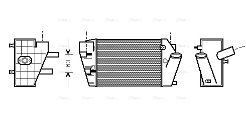 Охолоджувач наддувального повітря   AIA4187   AVA QUALITY COOLING