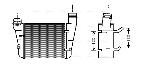 Охолоджувач наддувального повітря   AIA4221   AVA QUALITY COOLING