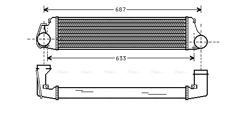 Охолоджувач наддувального повітря   BW4207   AVA QUALITY COOLING