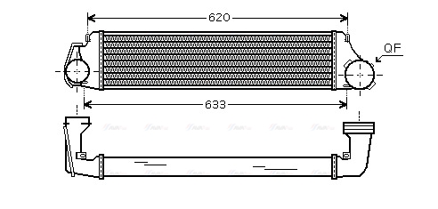 Охолоджувач наддувального повітря   BW4282   AVA QUALITY COOLING