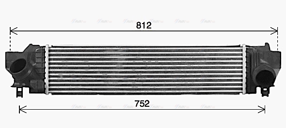 Охолоджувач наддувального повітря   BW4582   AVA QUALITY COOLING