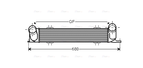 Охолоджувач наддувального повітря   BWA4538   AVA QUALITY COOLING