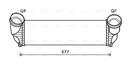 Охолоджувач наддувального повітря   BWA4543   AVA QUALITY COOLING