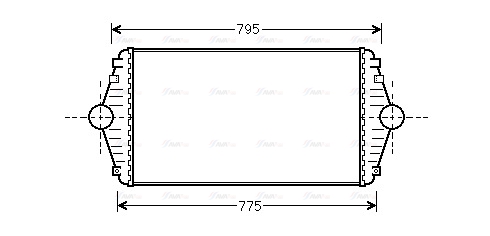 Интеркулер   CN4086   AVA QUALITY COOLING